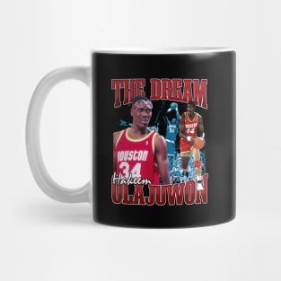 Hakeem Olajuwon The Dream Basketball Legend Signature Vintage Retro 80s 90s Bootleg Rap Style Mug